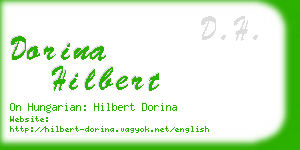 dorina hilbert business card